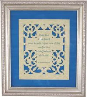 10.5x12in Framed Art 2 Thessalonians 3:5 ea