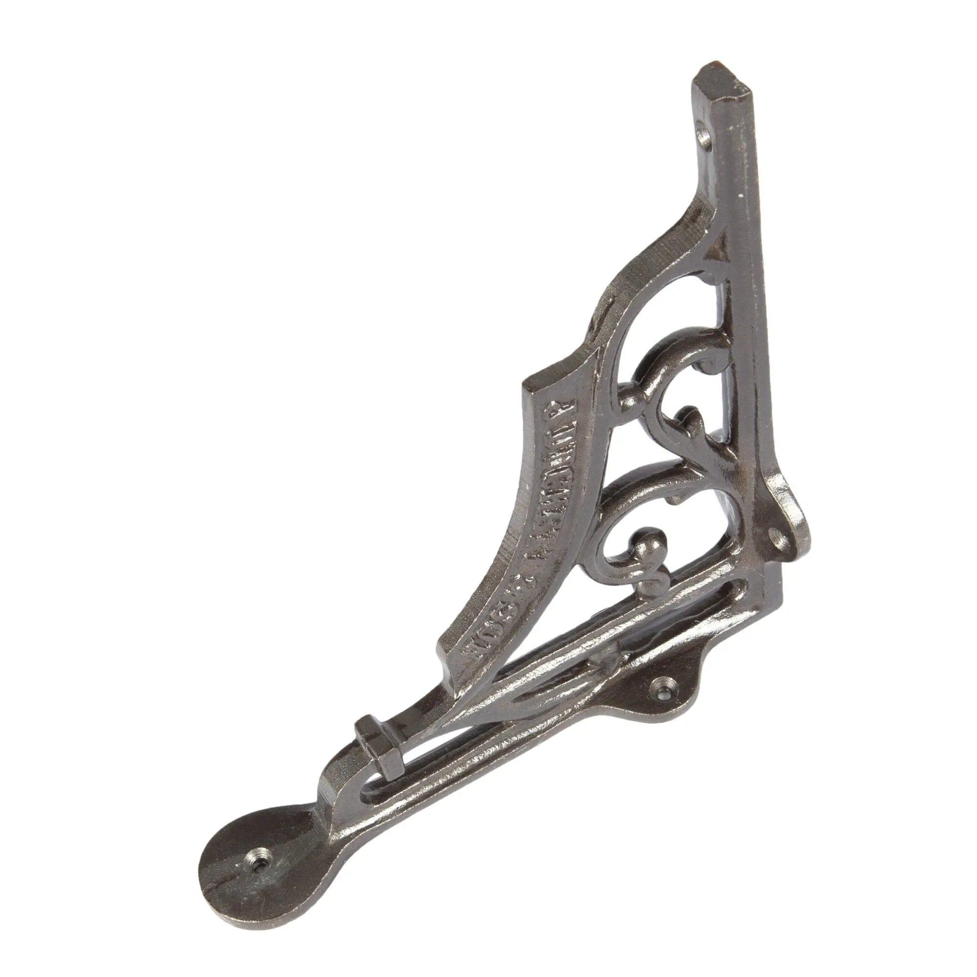 150mm Ornate Iron Shelf Bracket - By Hammer & Tongs