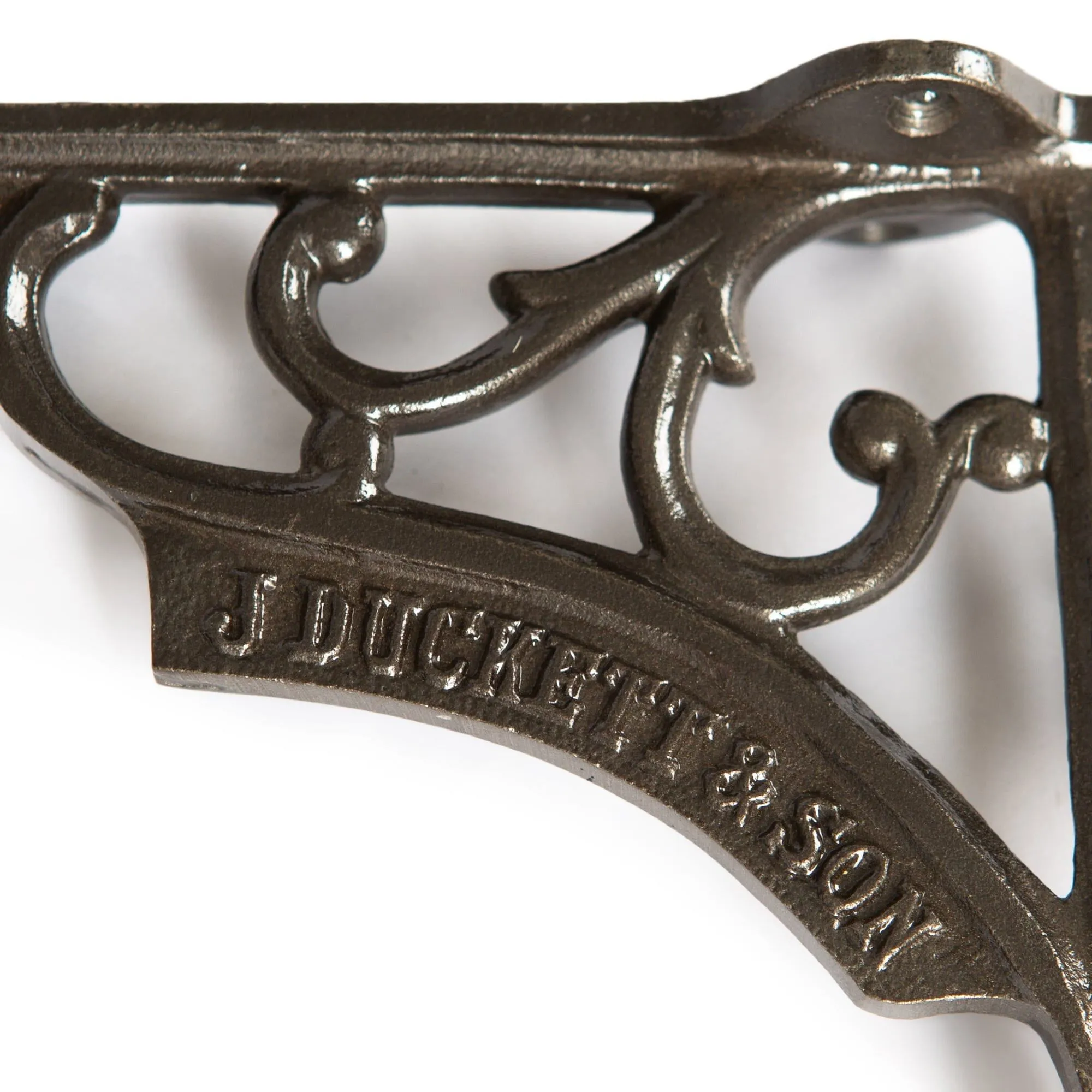 150mm Ornate Iron Shelf Bracket - By Hammer & Tongs