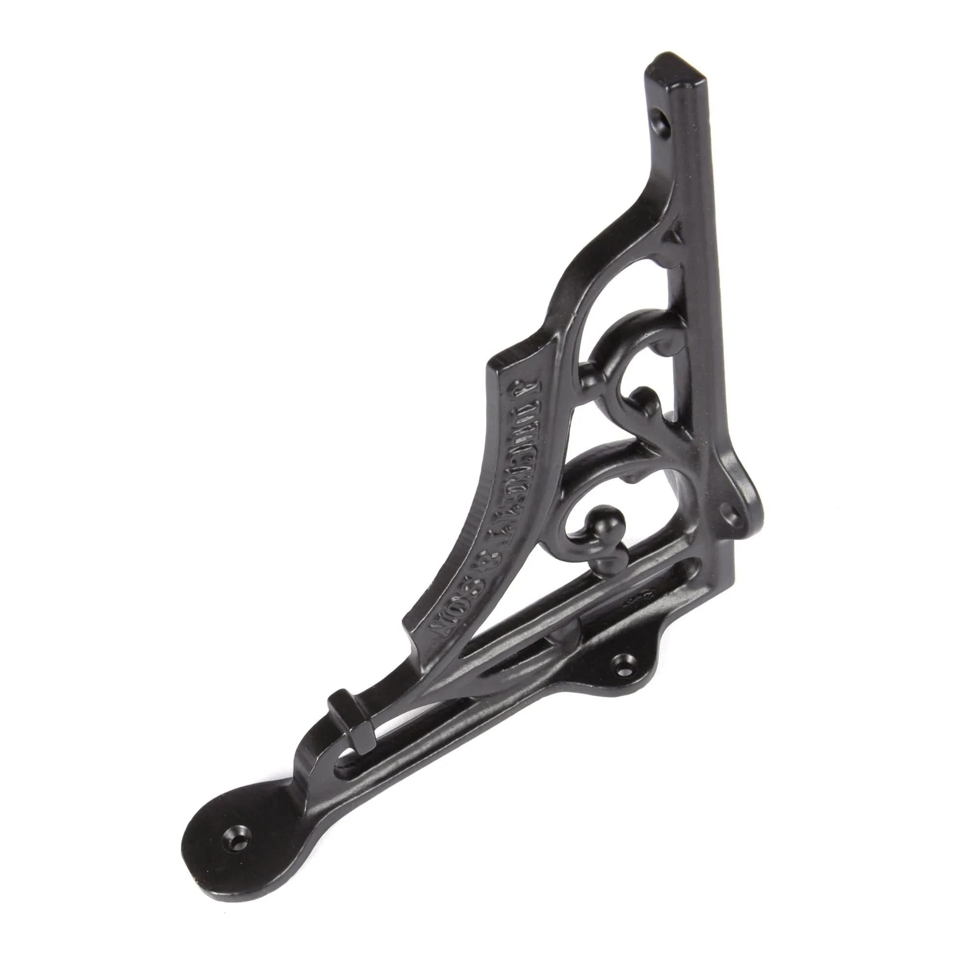 150mm Ornate Iron Shelf Bracket - By Hammer & Tongs