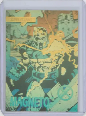 1991 IMPEL MARVEL MAGNETO ADVANCE COMICS GOLD HOLO PROMO CARD