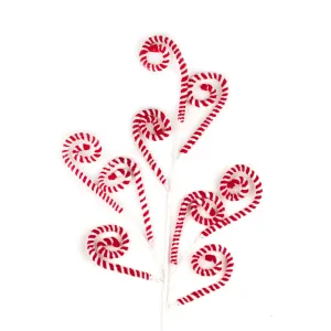 79cm Red White Curly Pick 01201