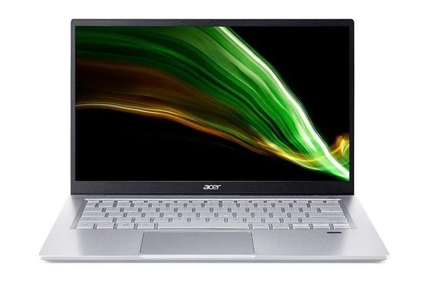 ACER Swift 3 SF314-43-R4CP Laptop (Pure Silver) | 14" FHD | Ryzen  5 5500U | 8GB DDR4 | 512 GB SSD | AMD RADEON | WIN10 MS Office Home & Studen with Free Acer Entry Run Rate Backpack