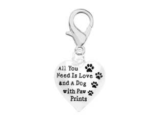 All You Need Is Love and A Dog Hanging Charms