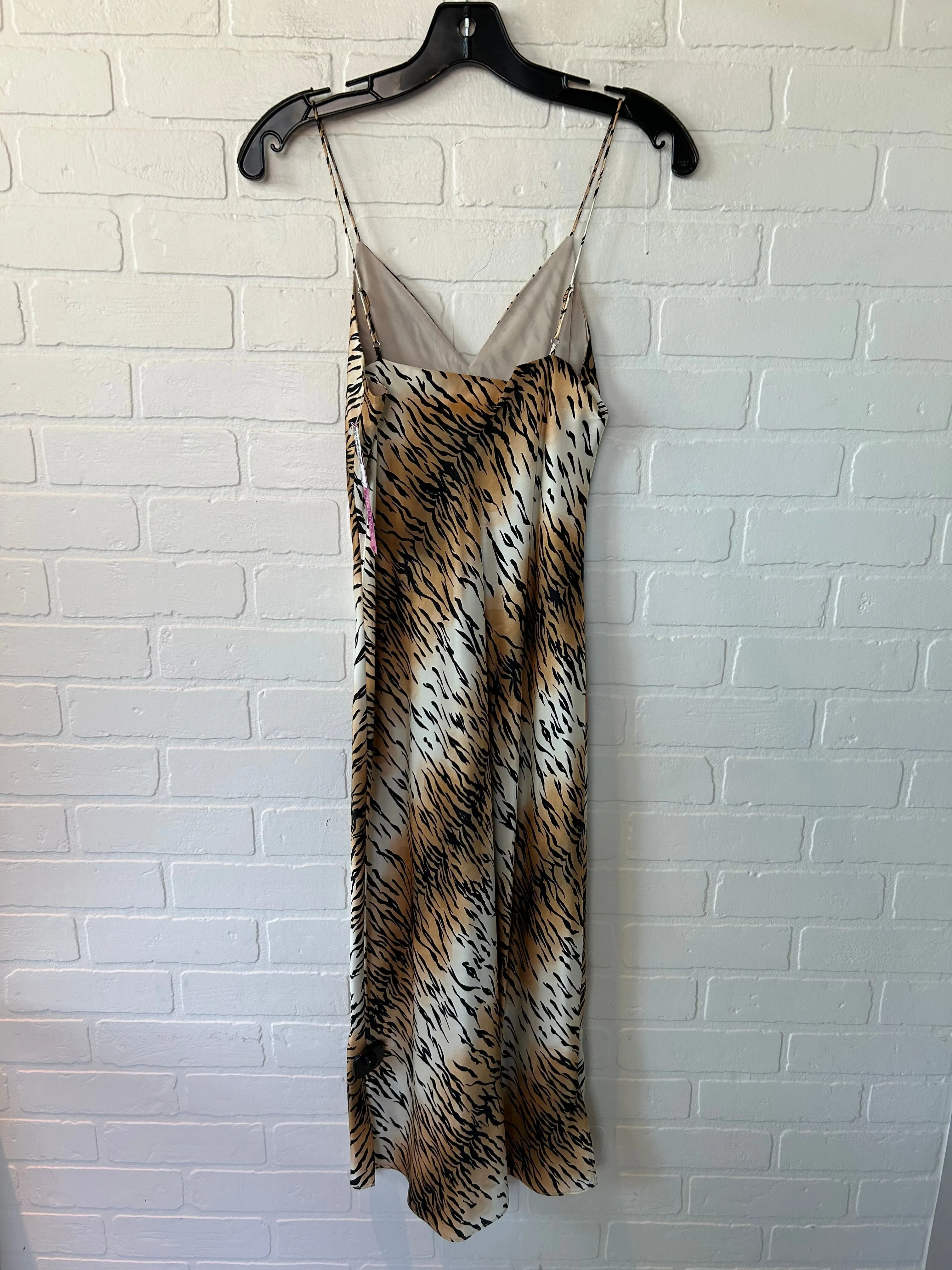 Animal Print Dress Party Midi Cma, Size Xs