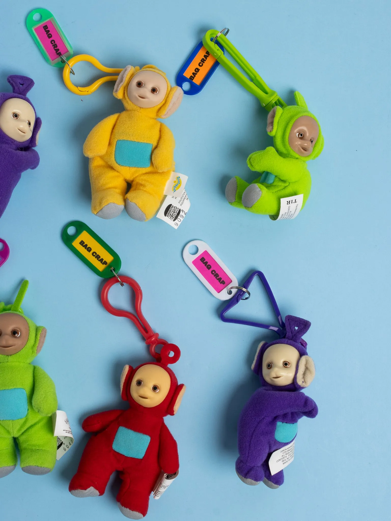 Bag Crap - Vintage 1999 Teletubbies Plush Bag Charms