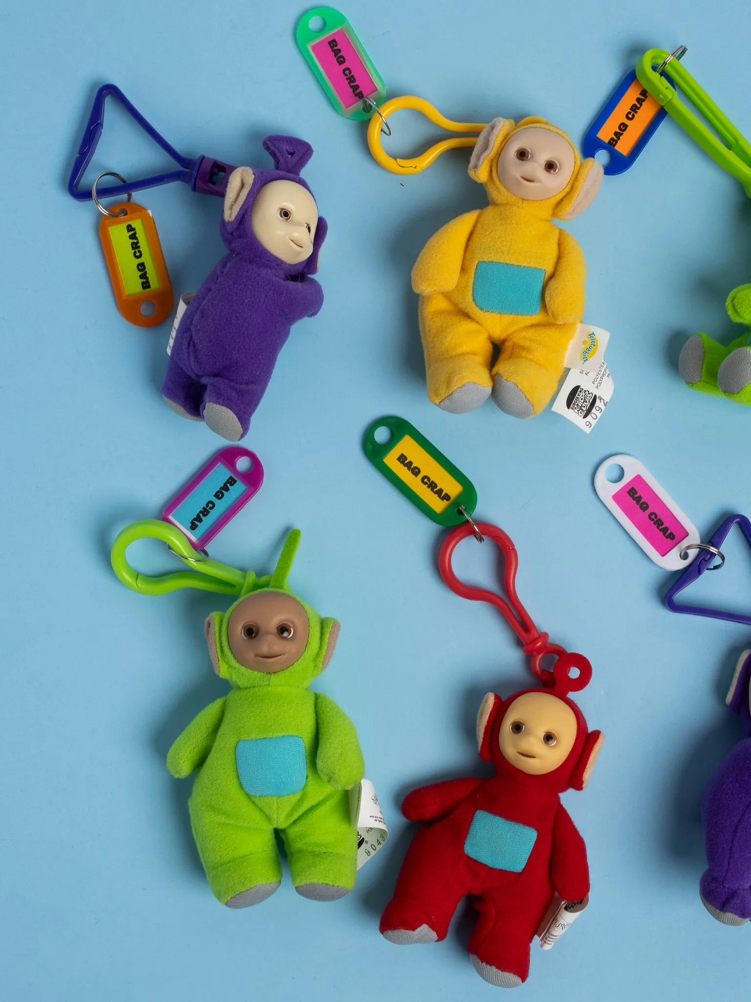 Bag Crap - Vintage 1999 Teletubbies Plush Bag Charms