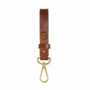 Barnes & Moore Long Key Tether - Oak Bark Dark/Brass