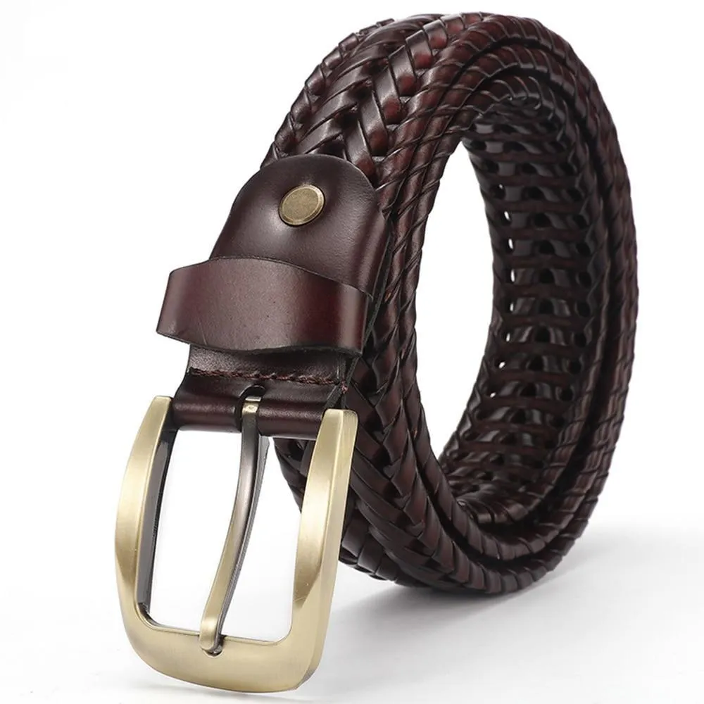 Bernardo Braided Leather Belt