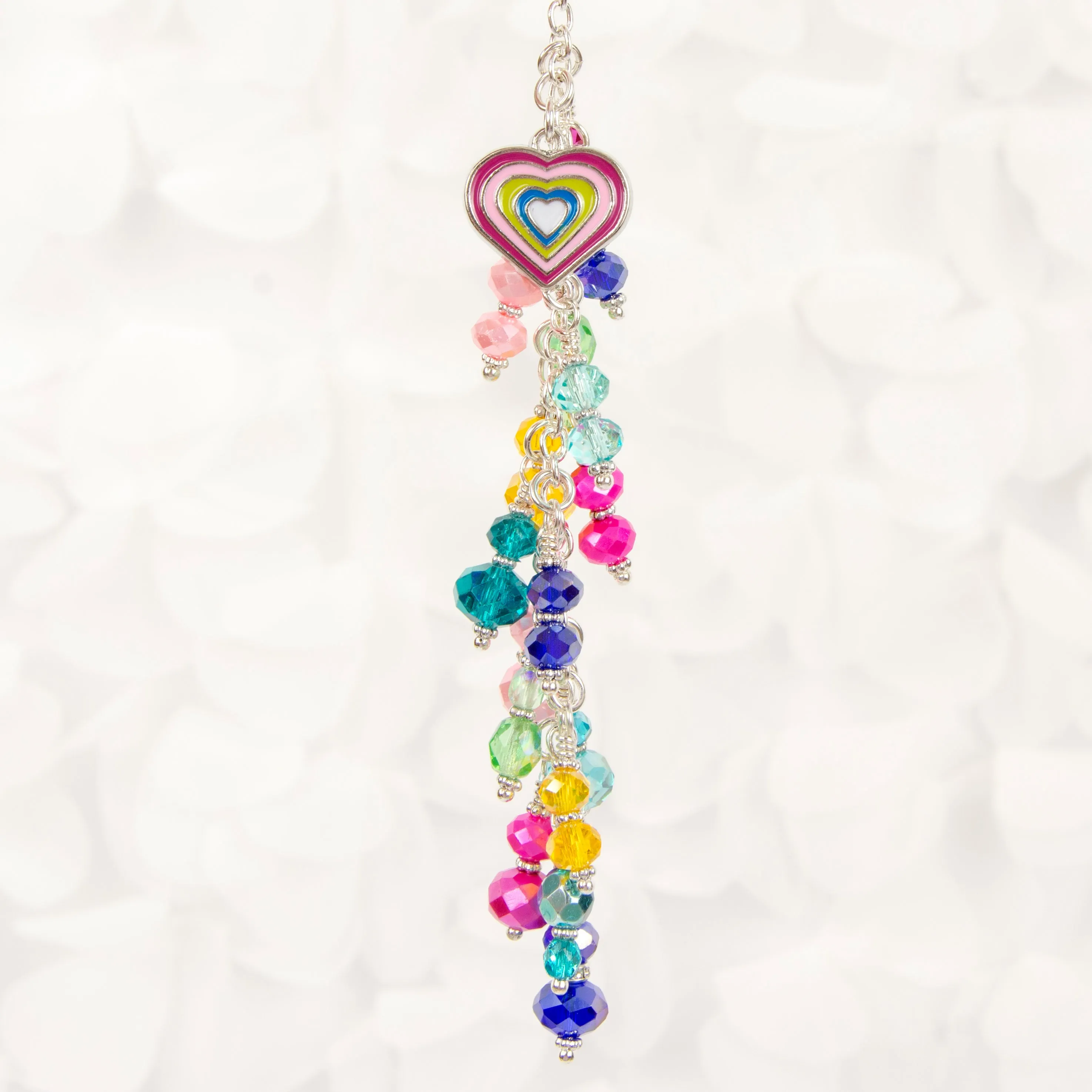 Better Together Rainbow Heart Dangle Planner Charm - West Coast Planners