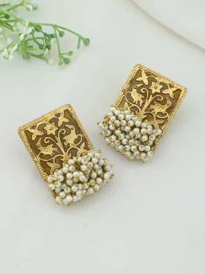 Brown Gowri Studs