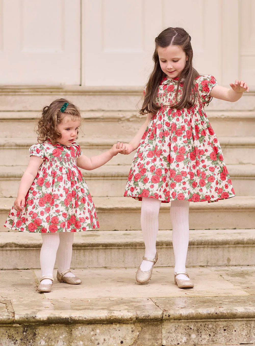 Carline Rose Smocked Party Dress