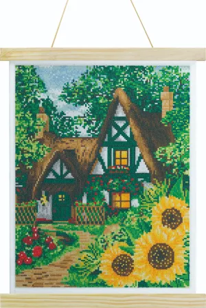 CAS-02L: Crystal Art 40x50cm Scroll Kit - Woodland Thatch