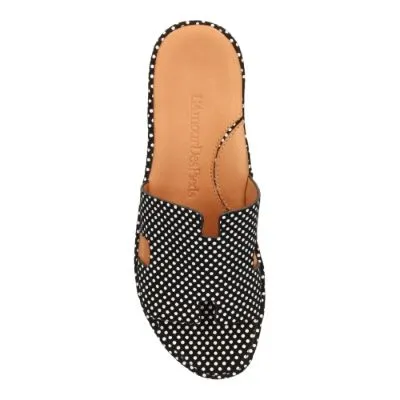 Catiana-BLACK/WHITE POLKA DOT SUEDE | L'AMOUR DES PIEDS