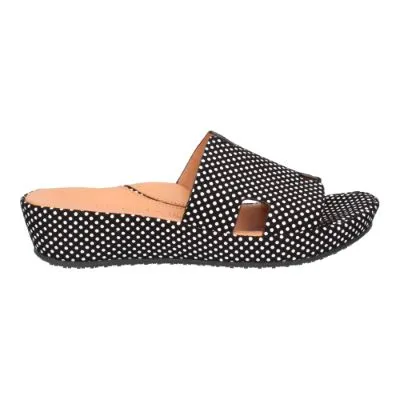 Catiana-BLACK/WHITE POLKA DOT SUEDE | L'AMOUR DES PIEDS