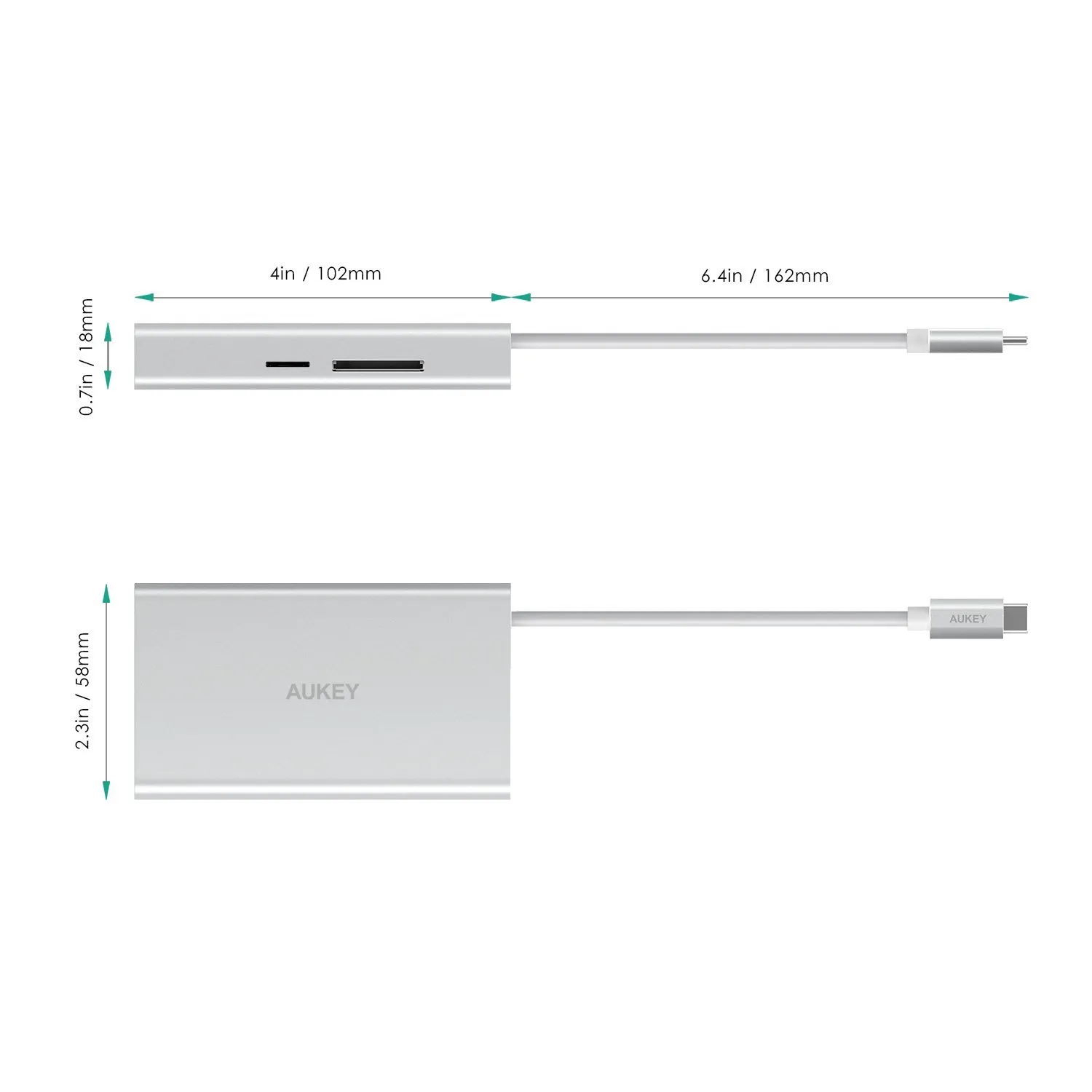 CB-C55 8 in 1 USB-C Adapter With 4K HDMI,VGA,SD Card & Ethernet Port