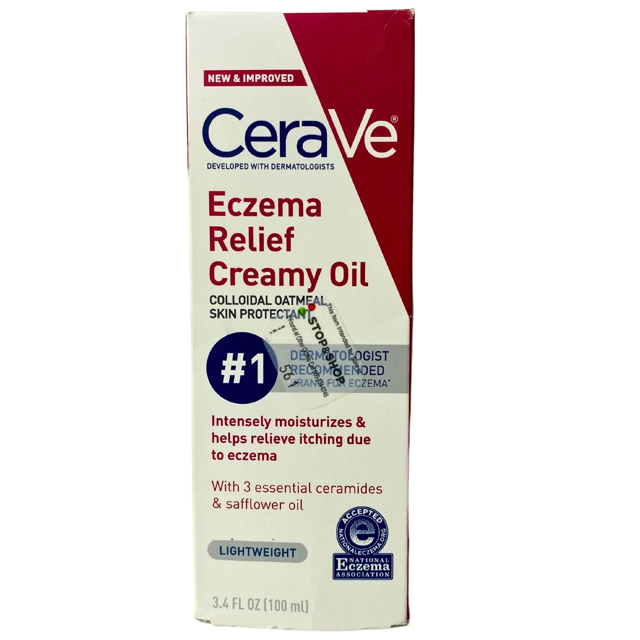 CeraVe Eczema Relief Creamy Oil 3.4OZ (50 Pcs Lot)