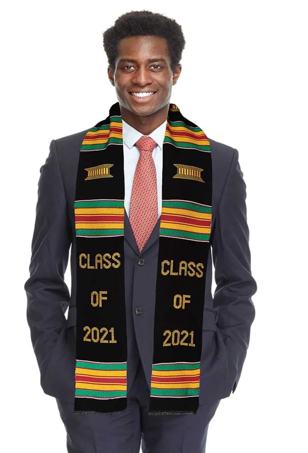 Class of 2021 Graduation Kente Sash Scarf-DPS2021