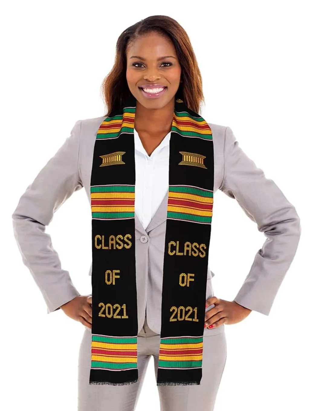 Class of 2021 Graduation Kente Sash Scarf-DPS2021