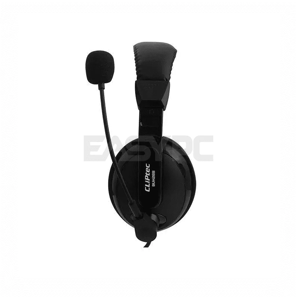 Cliptec U-Soundmate BUH288 Virtual 7.1 USB Multimedia Stereo Headset Black