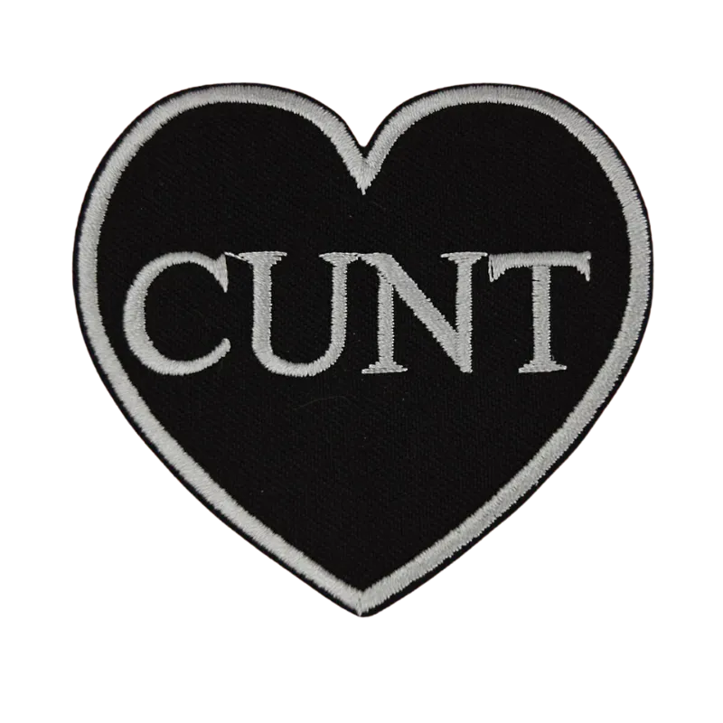 CUNT BLACK HEART MultiMoodz Patch