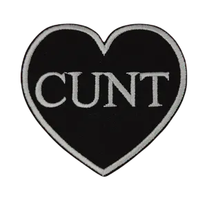 CUNT BLACK HEART MultiMoodz Patch