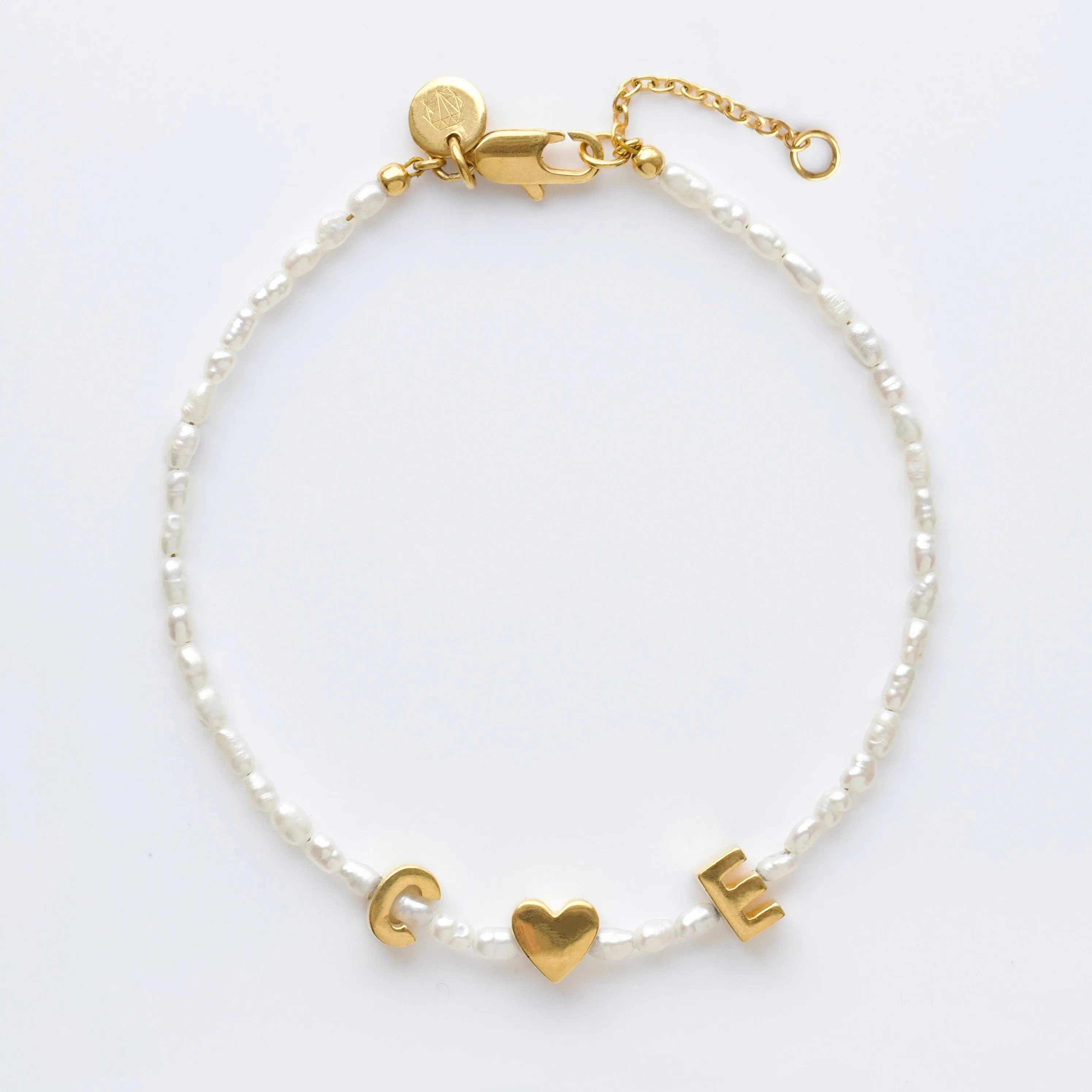 Custom Made Personalised Pearl Bracelet