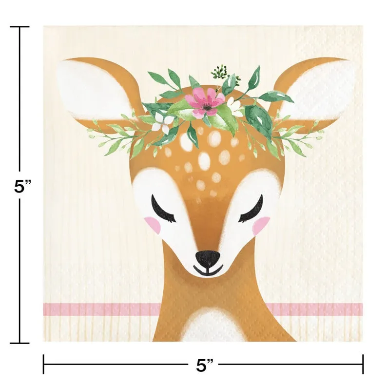 Deer Little One Dessert Napkins