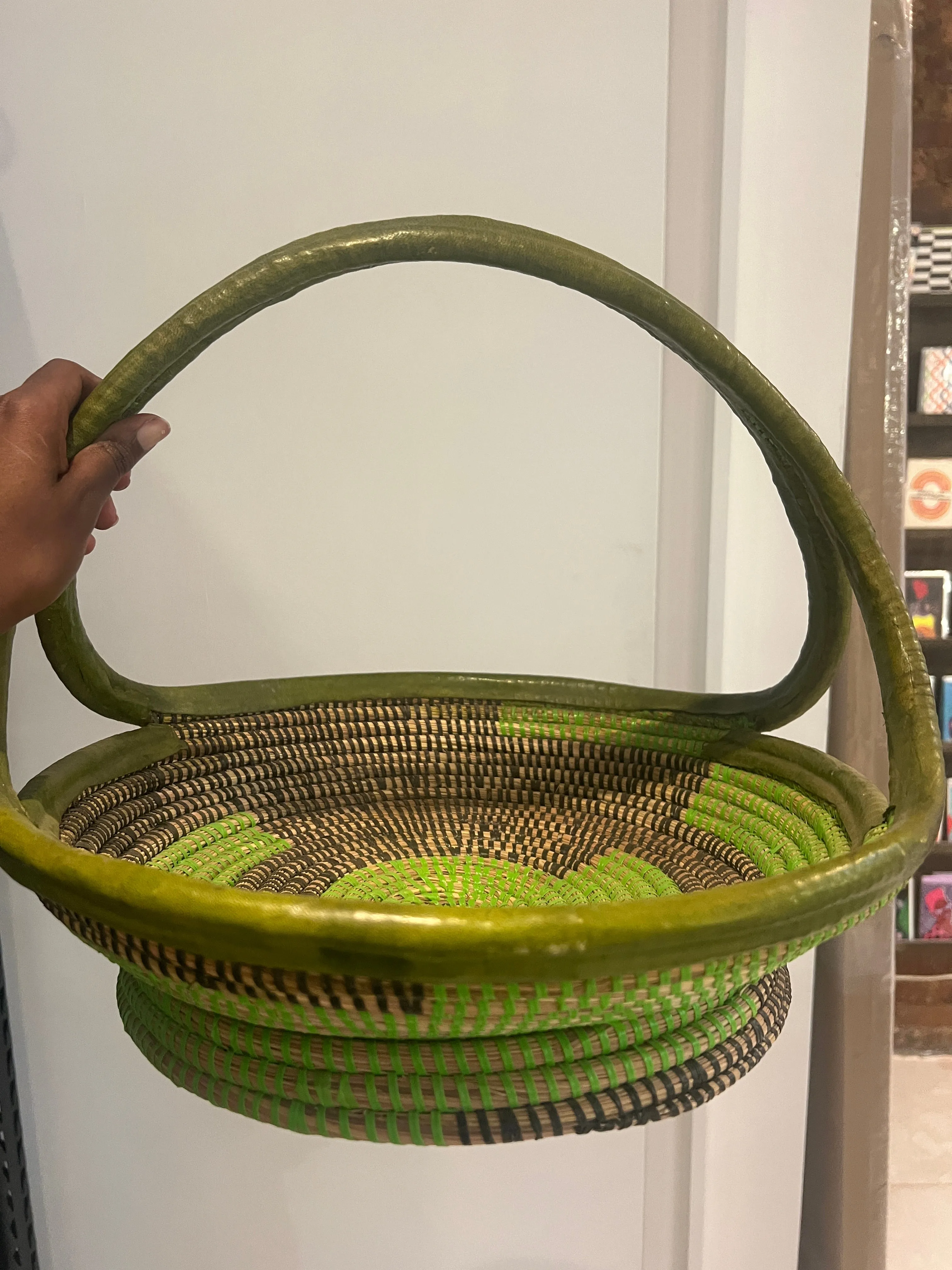 Erikah Woven   Leather Fruit Baskets