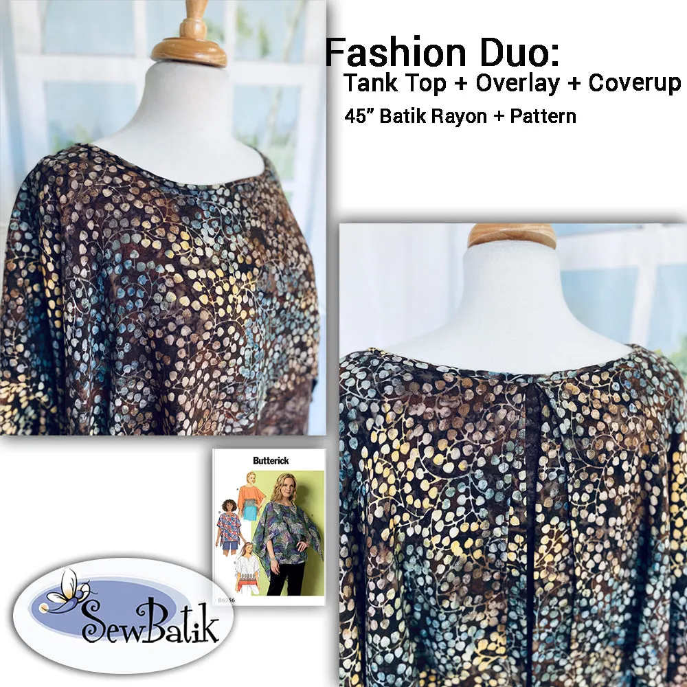 Fashion Duo - Tank Top/Overlay - Batik Rayon