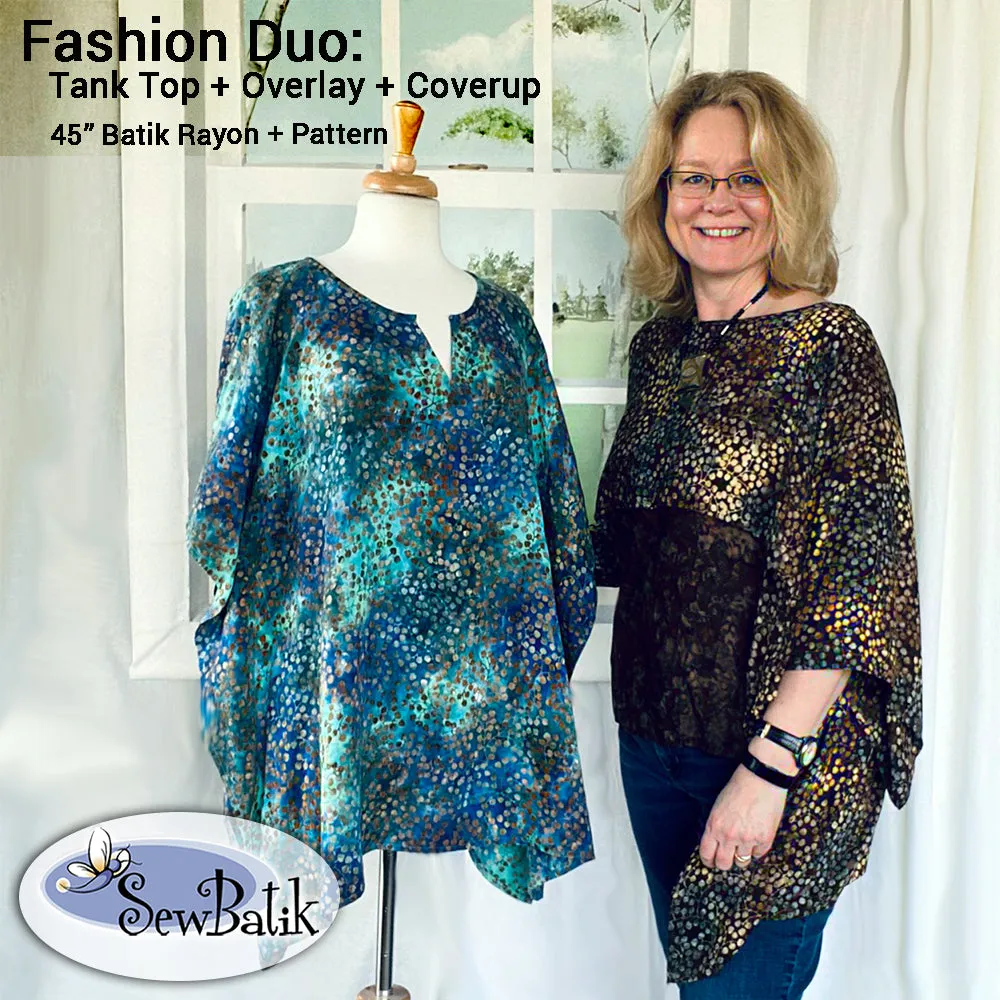 Fashion Duo - Tank Top/Overlay - Batik Rayon