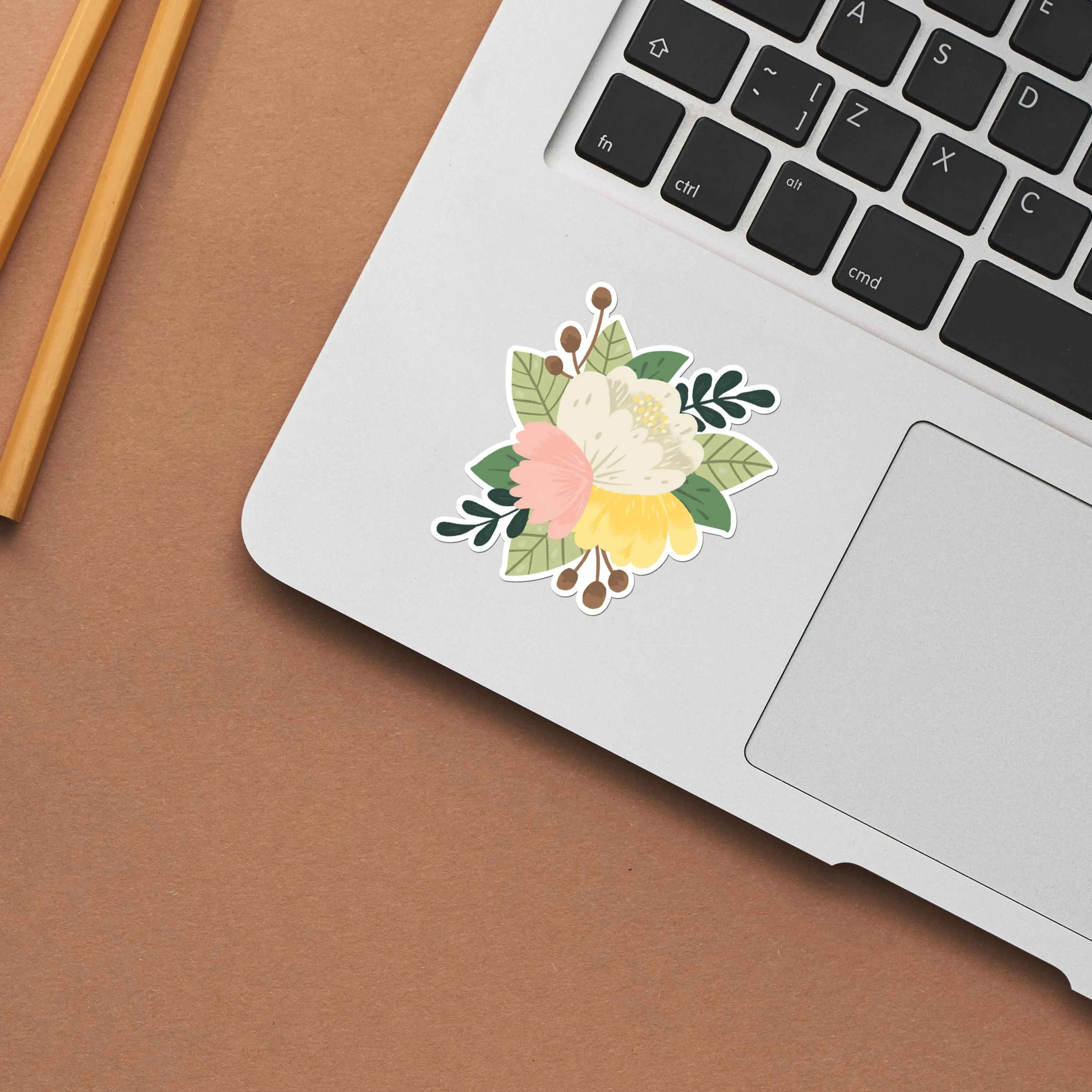 Flower Trio Matte Vinyl Sticker