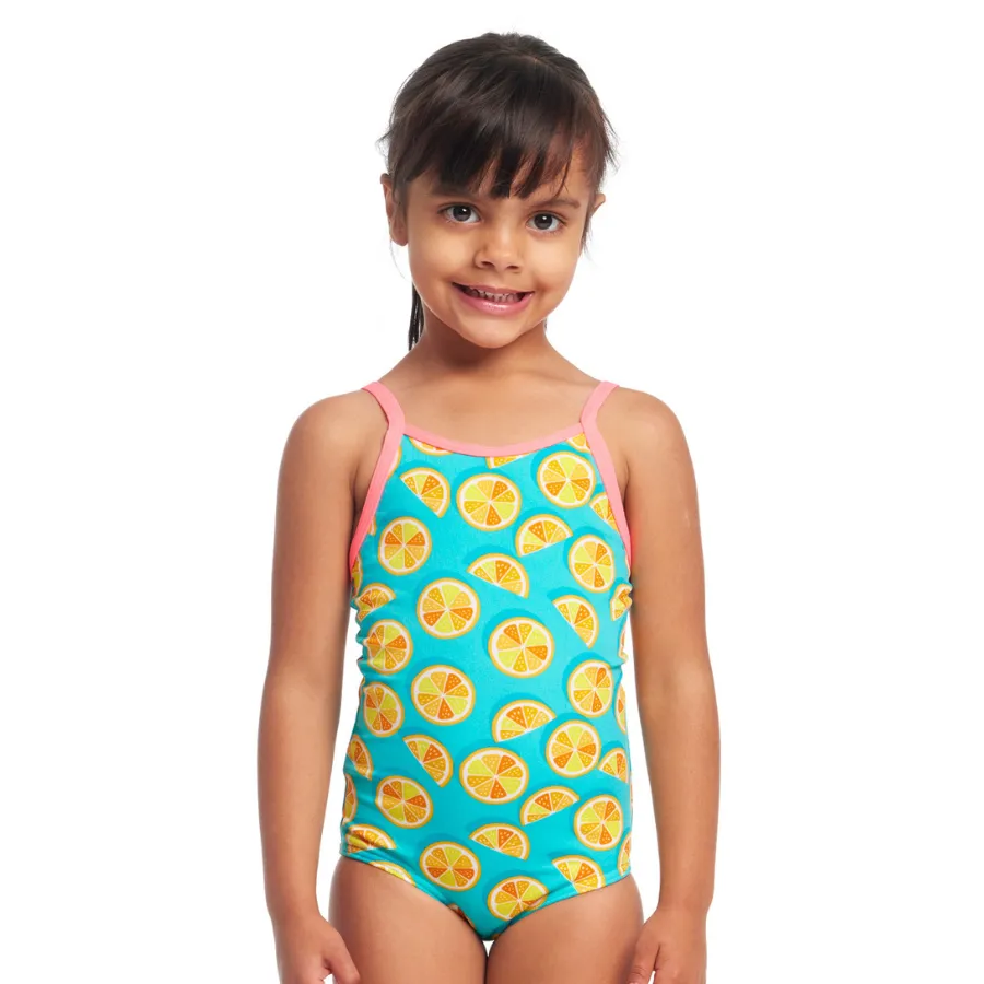 Funkita Toddler Girls Sustainable Printed One Piece FKS022G - Lime Splice