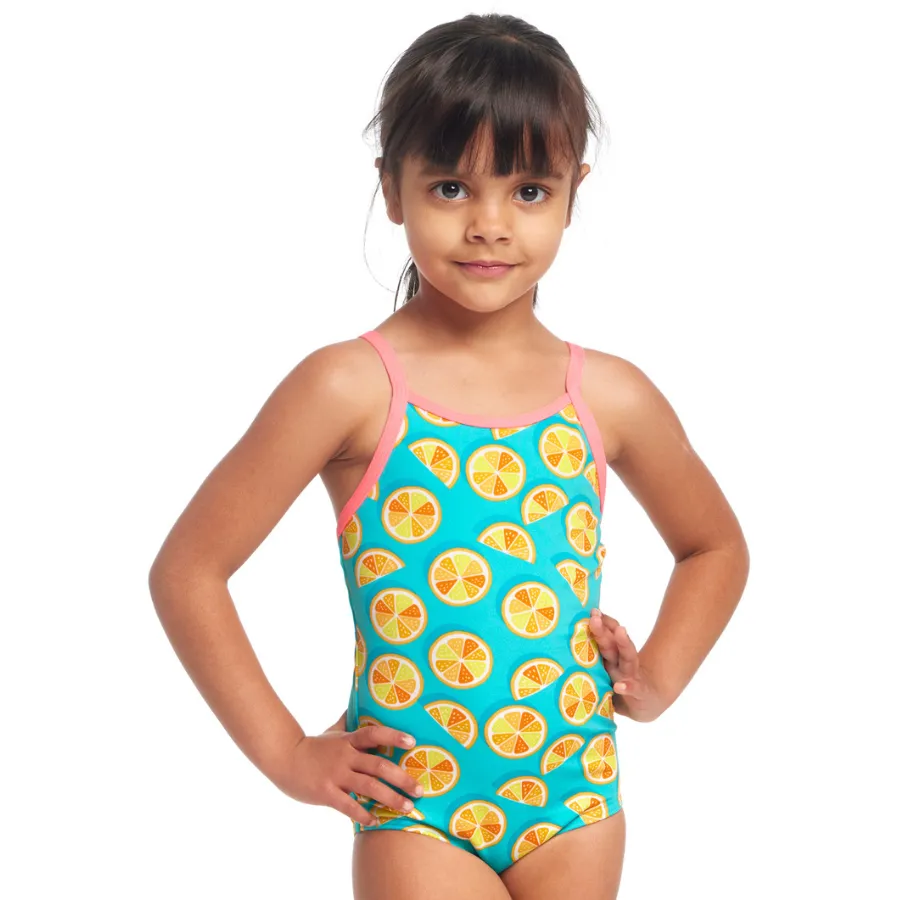 Funkita Toddler Girls Sustainable Printed One Piece FKS022G - Lime Splice