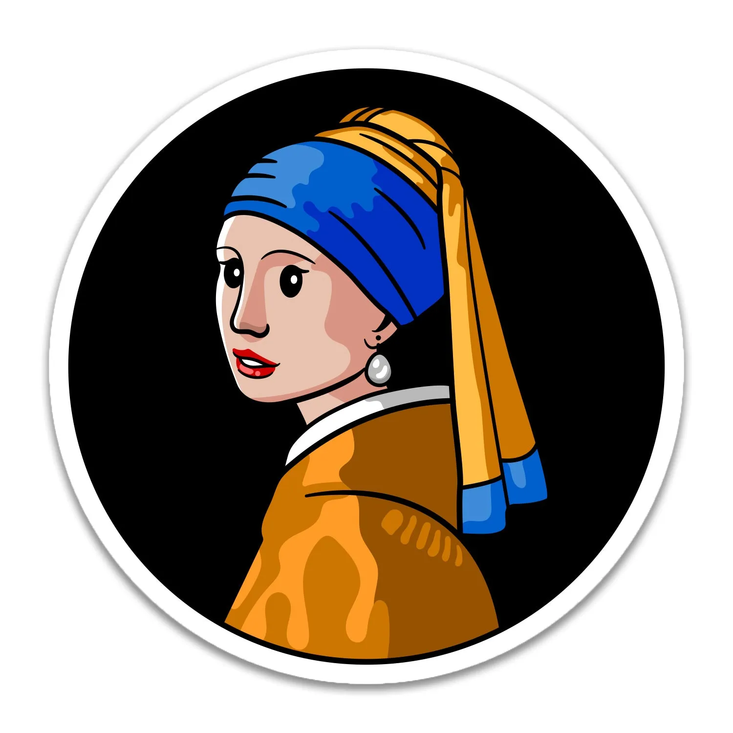 Girl with Pearl Earring - Sticker