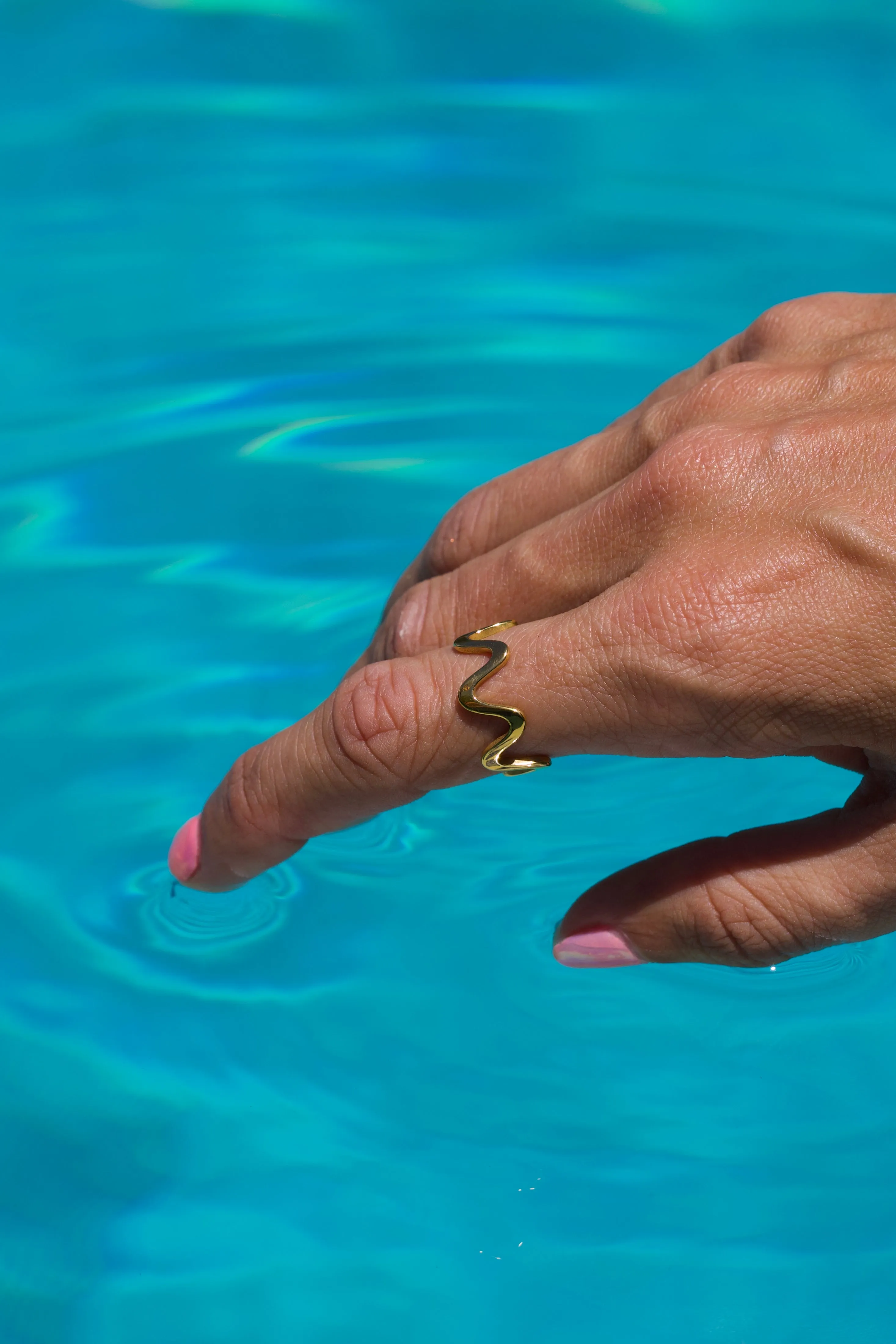 Gold Wavy Ring