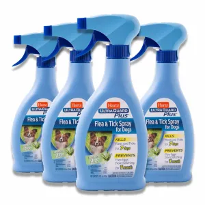 Hartz - UltraGuard Plus Flea & Tick Spray for Dogs - 16 Oz - 4 Pack