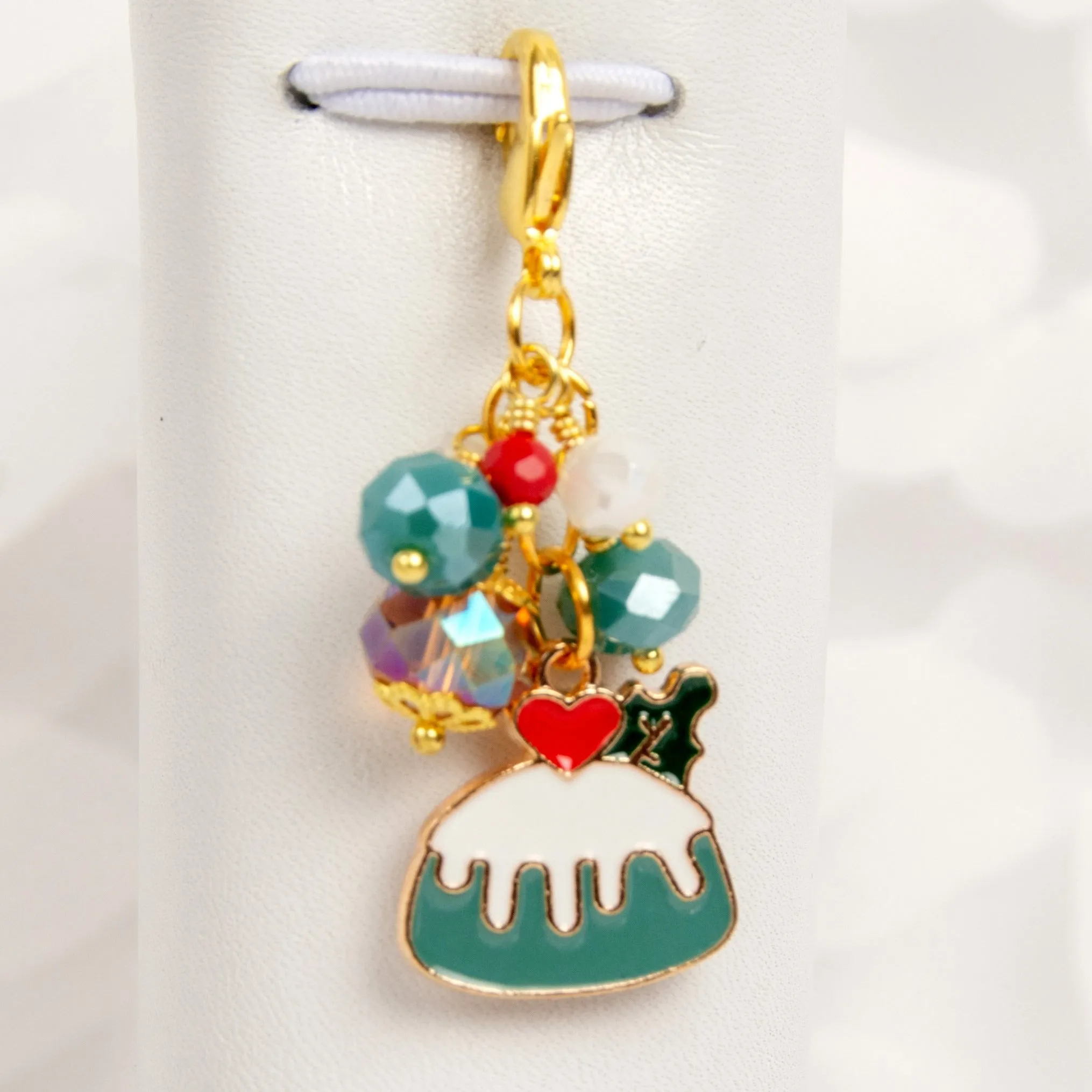 Holiday Cake Dangle Planner Clip or Charm