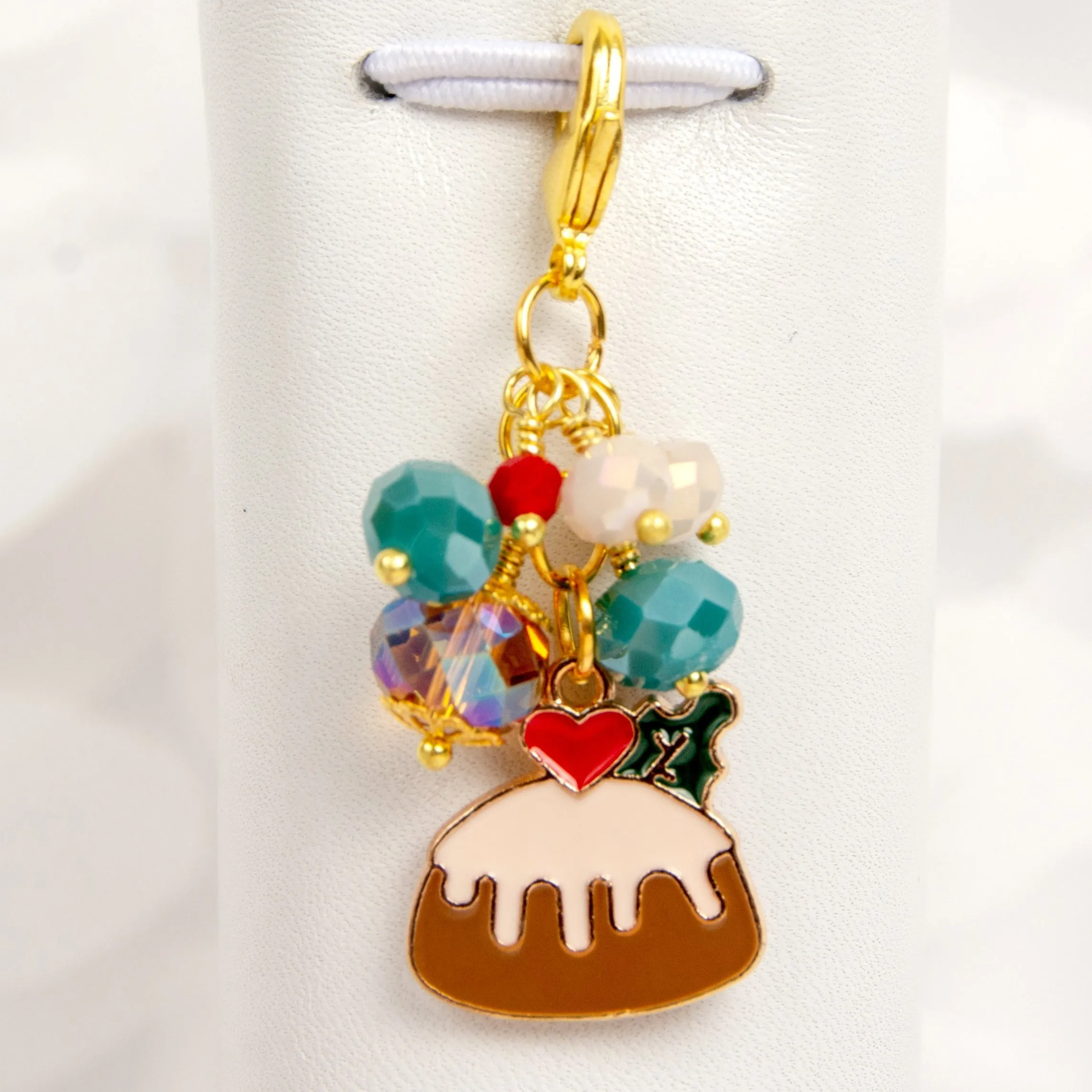 Holiday Cake Dangle Planner Clip or Charm