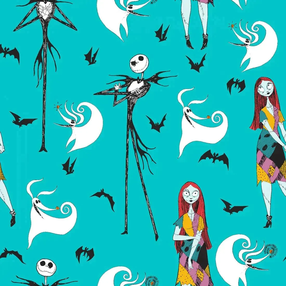 Jack and Sally with Zero Disney Nightmare Before Christmas