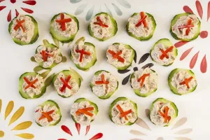 Mediterranean Spiced Cucumber Medallions