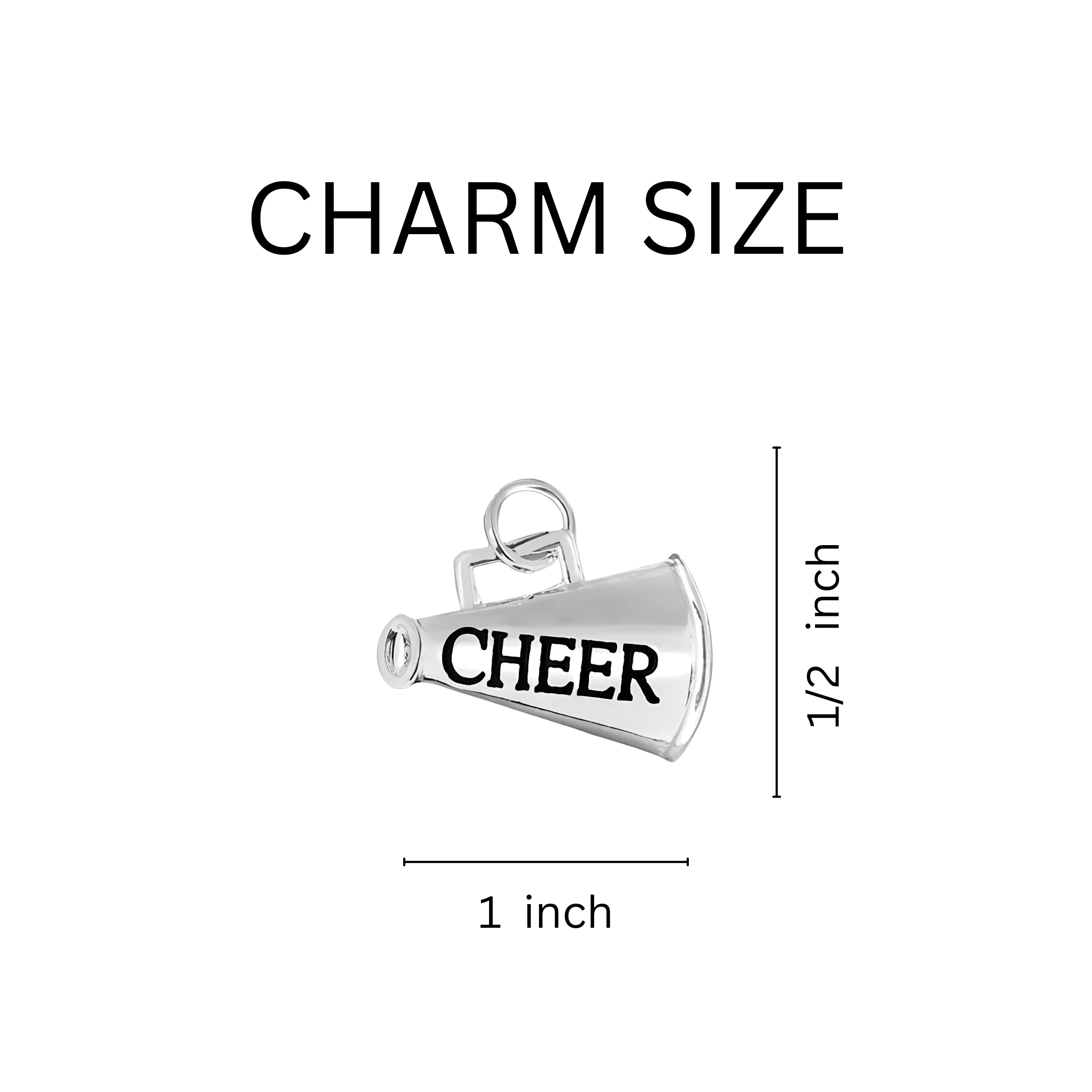 Megaphone Cheerleading Hanging Charms/Zipper Pulls