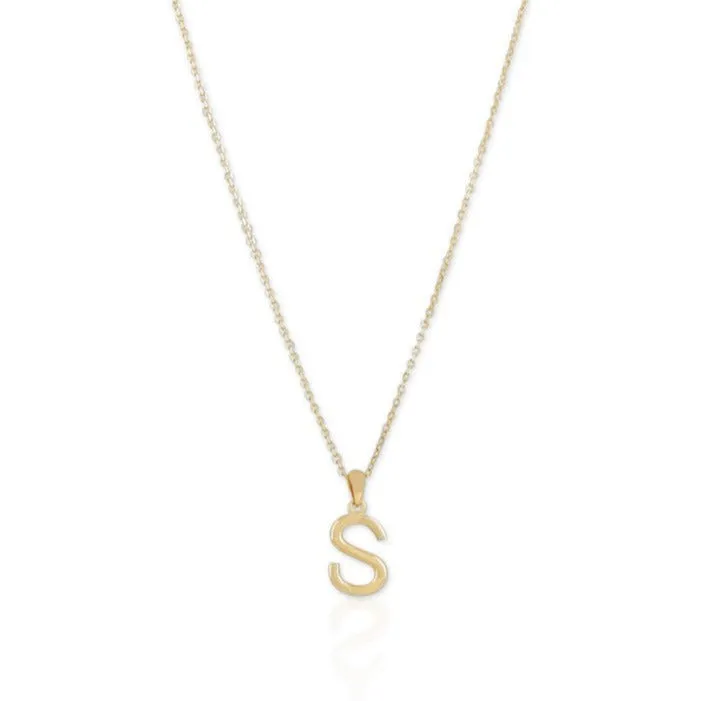 Mia Classic Letter Necklace - Small