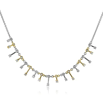 Necklace in 18k Gold with Diamonds