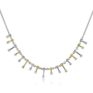 Necklace in 18k Gold with Diamonds