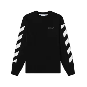 OFF-WHITE Diag Graphic Sleeve T-shirt Black