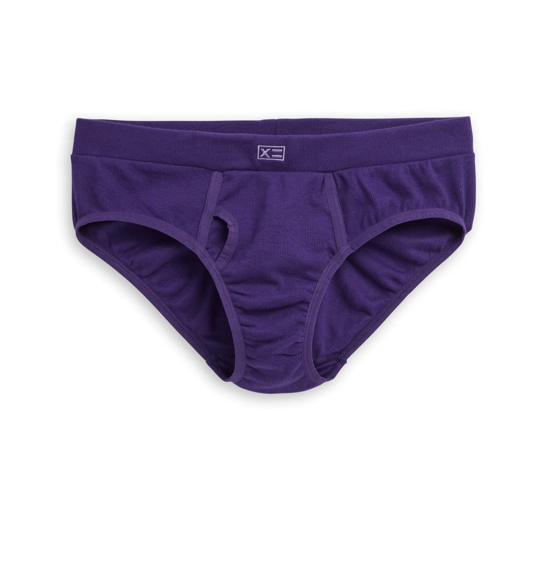 Organic Cotton Rib Iconic Brief - Ghostly Grape