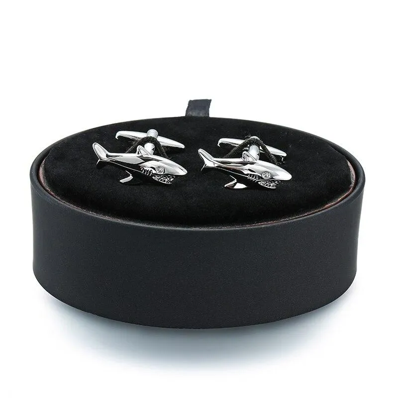 Pietro Black Leather Jewelry Gift Box for Cufflinks