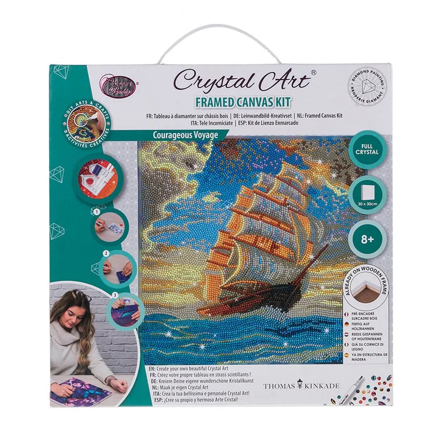 "Courageous Voyage" by Thomas Kinkade Crystal Art Kit 30x30cm