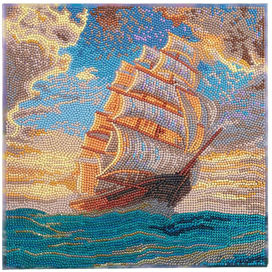 "Courageous Voyage" by Thomas Kinkade Crystal Art Kit 30x30cm